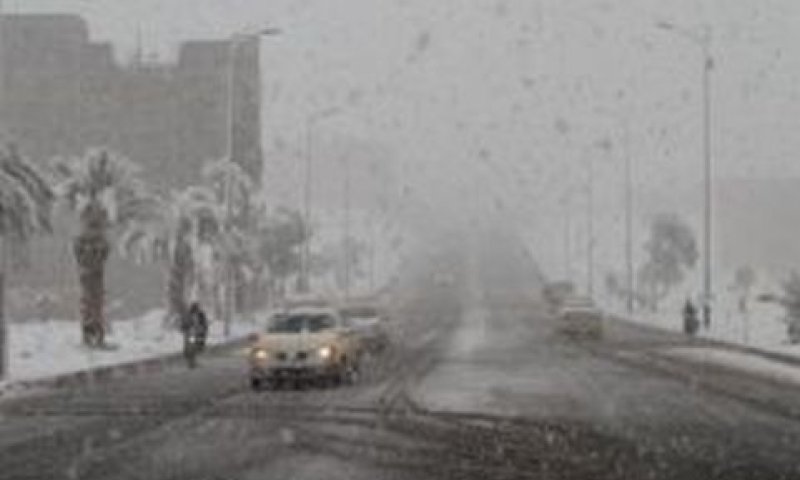 שלג נדיר בדרום מרוקו