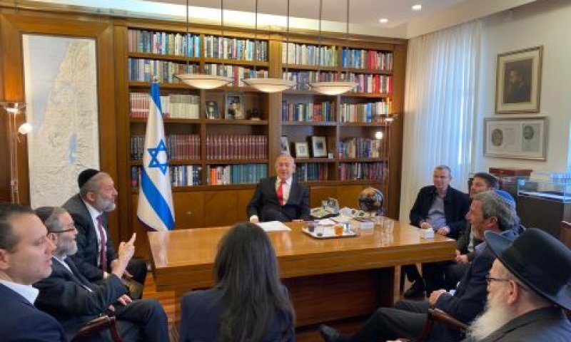פגישת ראשי סיעות הימין עם נתניהו