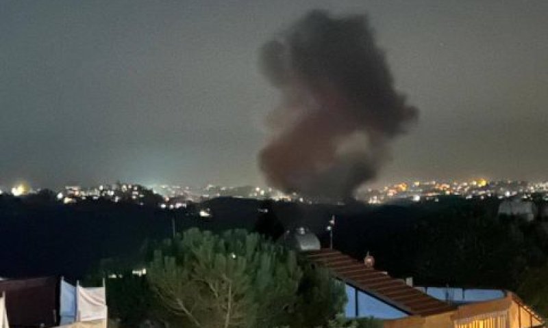 התקיפה בדרום לבנון [צילום: רשתות ערביות]