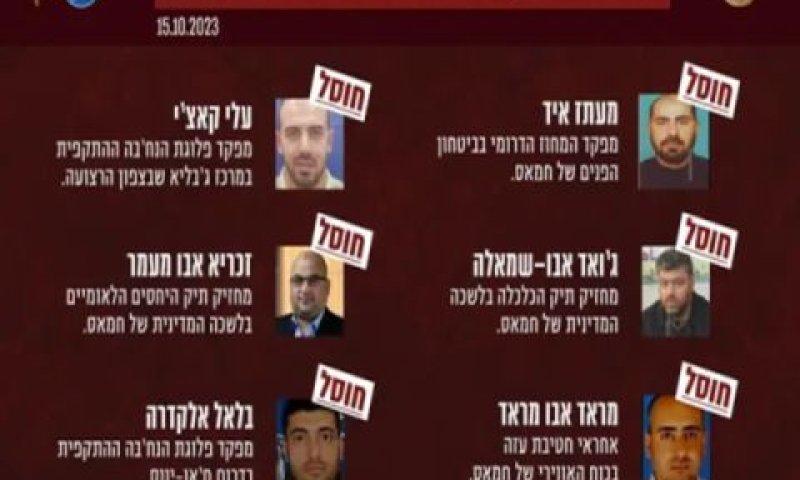 מחבלי חמאס שחוסלו [צילום: דובר צה"ל]