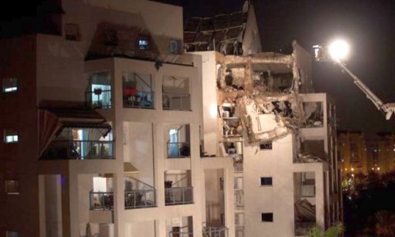 הפגיעה בבניין בראשון לציון