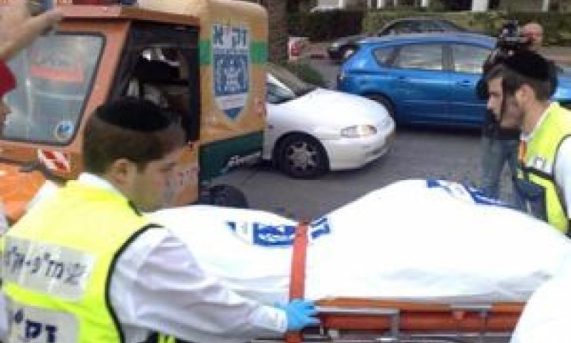 גופת האישה [צילום: מן הטלוויזיה]