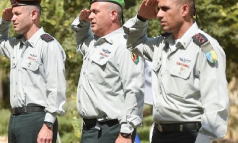 טקס ההחלפה בבסיס רעים [צילום: דובר צה"ל]