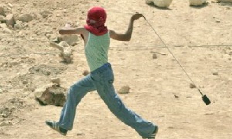 הפלשתינים יידו אבנים לעבר כוחות מג"ב [צילום: AP]