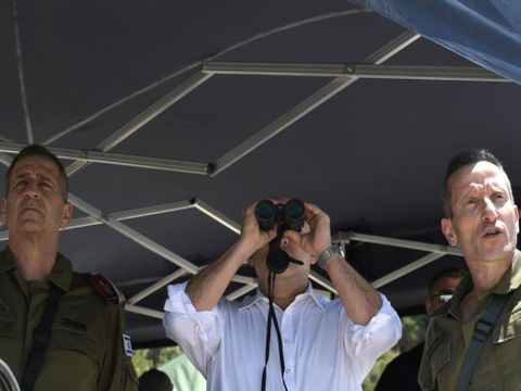 רה"מ בנט ורא"ל כוכבי בפיקוד צפון [צילום: קובי גדעון / לע"מ]