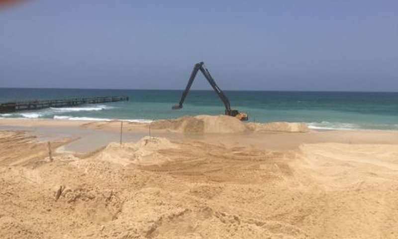 המכשול הימי [צילום: המענה החדש לאיום הביטחוני תוכנן כך שיהיה עמיד לתנאי הים וישמש את מערכת הביטחון למשך שנים ארוכות]
