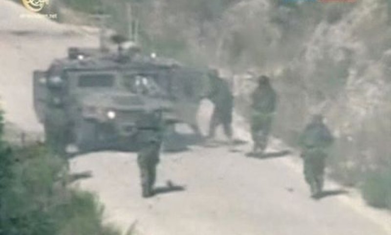 הפשיטה על הרכב של גולדווסר ורגב [צילום: אל-מיאדין]