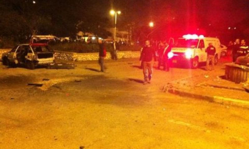 טיל גראד בנתיבות [צילום: איציק זאבי/סוכנות חדשות 24]