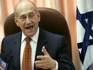 "רק אחרי שהדברים טופלו". אולמרט