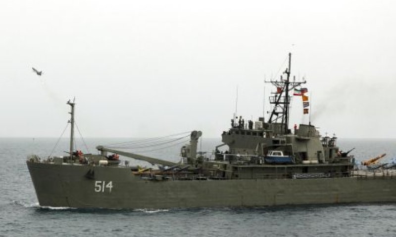 ספינית מלחמה אירנית באוקיינוס ההודי [צילום: AP]