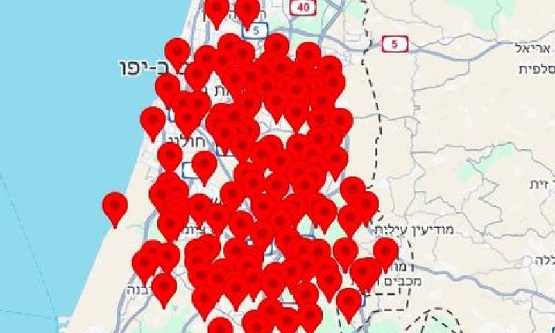 אזעקות בגוש דן, השפלה ודרום השרון