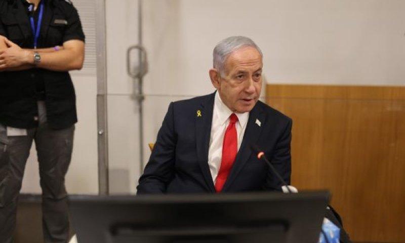 נתניהו בבית המשפט בתל אביב [צילום: הדס פרוש, פול]