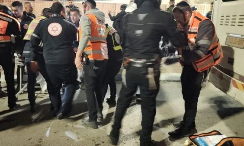 הפיגוע במחסום ענתות [צילום: דוברות איחוד הצלה]