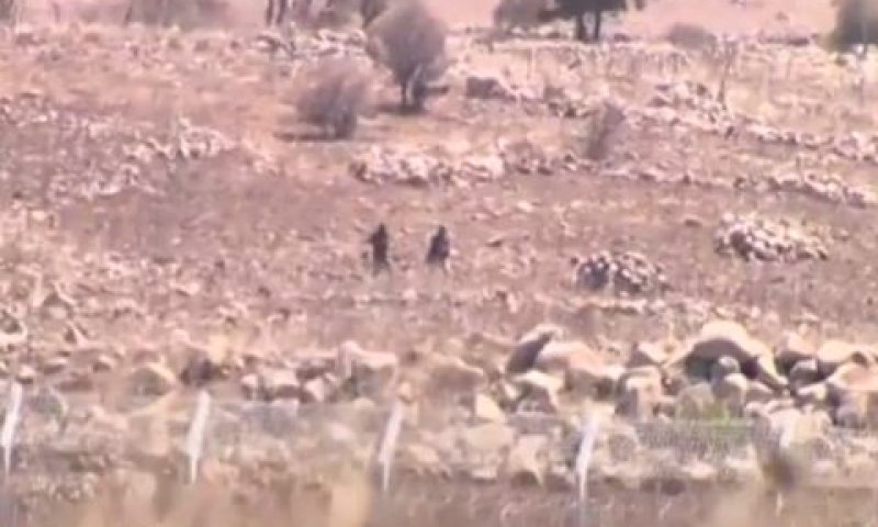מורדים סורים בשטח ישראל [צילום: מן הטלוויזיה]
