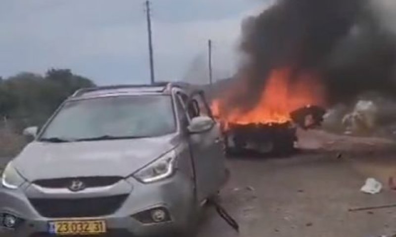זירת פגיעת טיל נ"ט בצפון [צילום: שימוש לפי סעיף 27א]