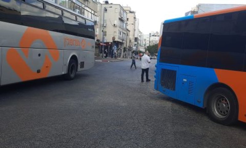 השביתה אתמול בתחנה המרכזית נתניה