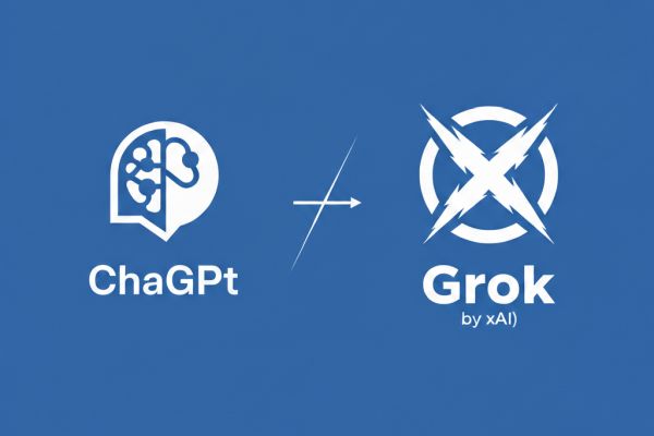 ChatGPT מול Grok (xAI) [עיבוד: AI]