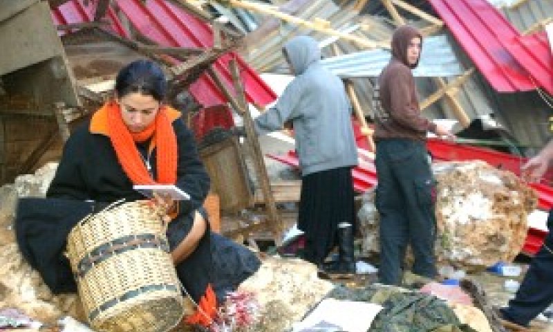 הריסה שנייה בתוך שבוע. חוות פדרמן [צילום: פלאש 90]