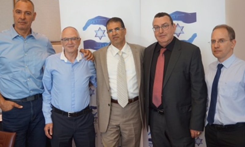 יוסי בהר, עו"ד איתן ארז, עו״ד ארנון גרפי, פרופ' חמי בן נון ושמעון אמסלם [צילום: יח"צ]