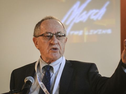 דרשוביץ. גם סניגורו של טראמפ [צילום: יוסי זליגר, פלאש 90]