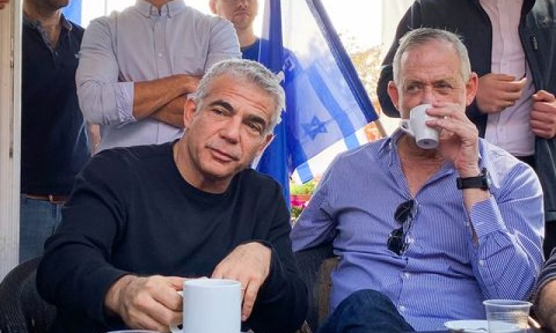 גנץ ולפיד. שוויון אזרחי [צילום: פלאש 90]