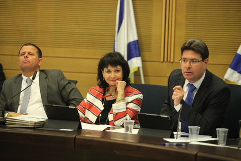 אקוניס, ורון וכבל [צילום: דוברות הכנסת]