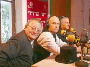 איזי מן, יואב גינאי, ושמואל רוזן [צילום: ששון תירם]