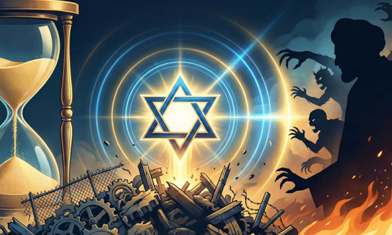 ישראל חשופה לסכנות ברמה האסטרטגית [עיבוד: איציק וולף באמצעות AI]