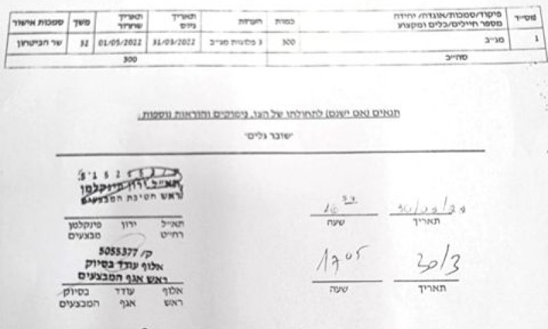 הצו שנחתם