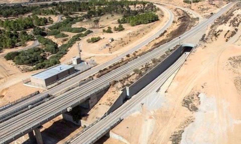 חיבור מסילת הנגב למסילת הדרום באזור צומת גורל