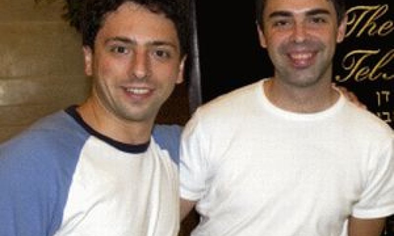 לארי פייג' וסרגיי ברין [צילום: ישראל הדרי]