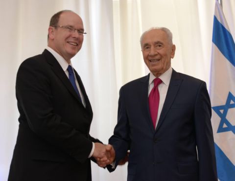 עם אלברט השני, נסיך מונקו [צילום: מרק ניימן/לע"מ]