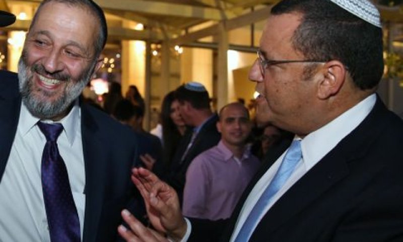 דרעי תומך בליאון [צילום: יעקב כהן, פלאש 90]