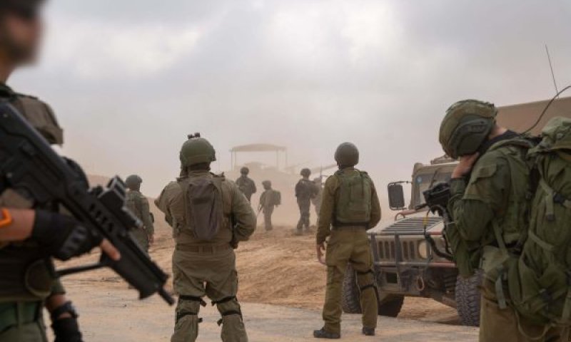 הכוחות המתמרנים ברצועה [צילום: דובר צה''ל]