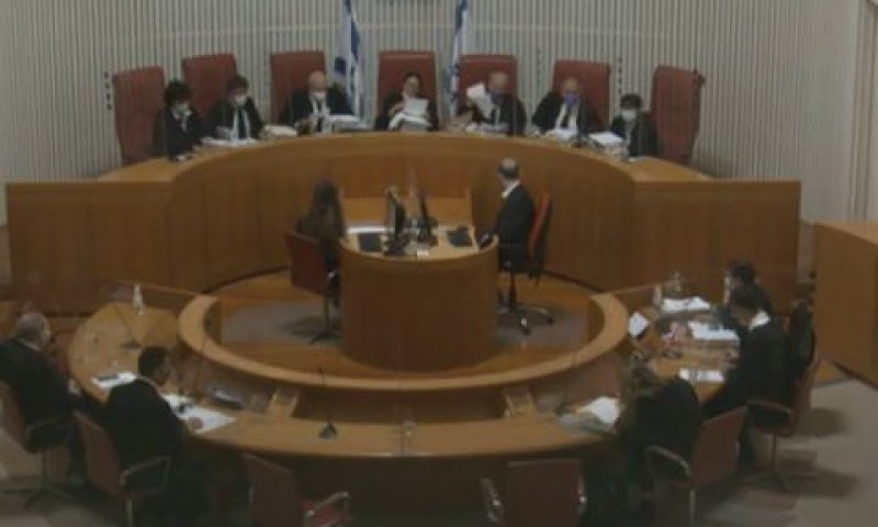 שבעת השופטים בדיון היום [צילום: לע"מ]