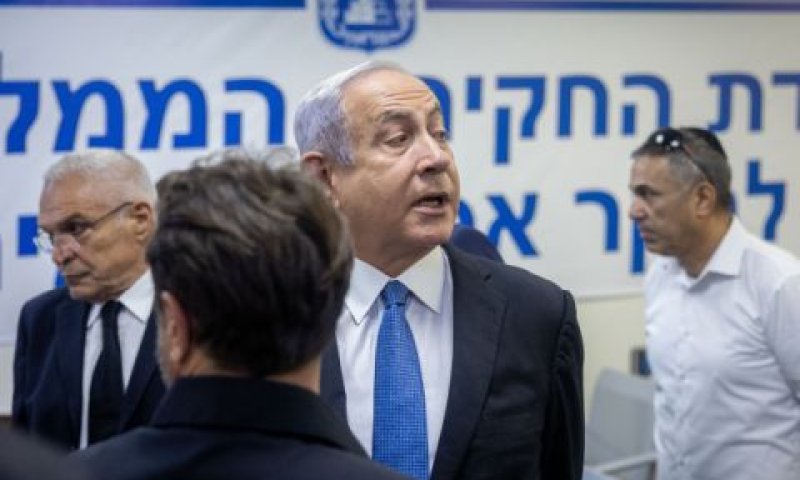 נתניהו היום בוועדת מירון [צילום: יונתן זינדל/פלאש 90]