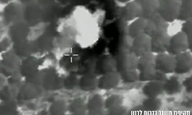 משגרים טעונים ומוכנים לשיגור הותקפו מהאוויר [צילום: דובר צה"ל]