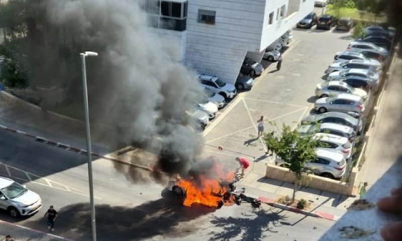 זירת החיסול באשקלון, היום [צילום: שימוש לפי סעיף 27א]