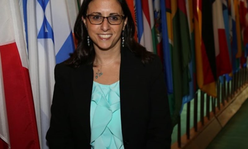 שרה וייס מעודי [צילום: משלחת ישראל לאו"ם]