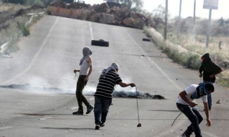 הפרות סדר ממזרח לרמאללה [צילום: פלאש 90]