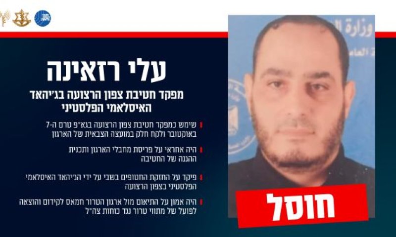 עלי רזאינה, מבכירי גא״פ, חוסל