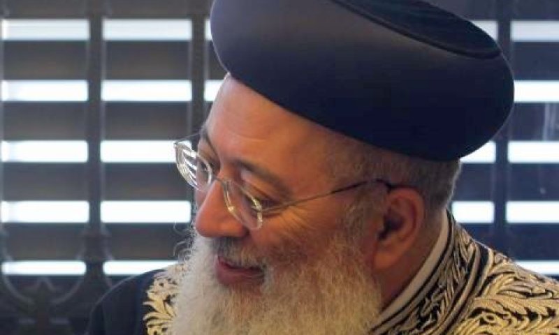 הרב עמאר. התעכב בבית הדין? [צילום: פלאש 90]