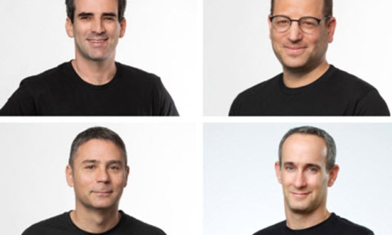 (למעלה מימין ובכיוון השעון): ניר מנדל, יאיר אראלי, צביקי שמעון ואביב כנעני [צילום: DataRails]