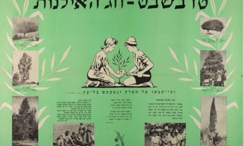 כרזה לחג [צילום: מאוספי הספרייה הלאומית]