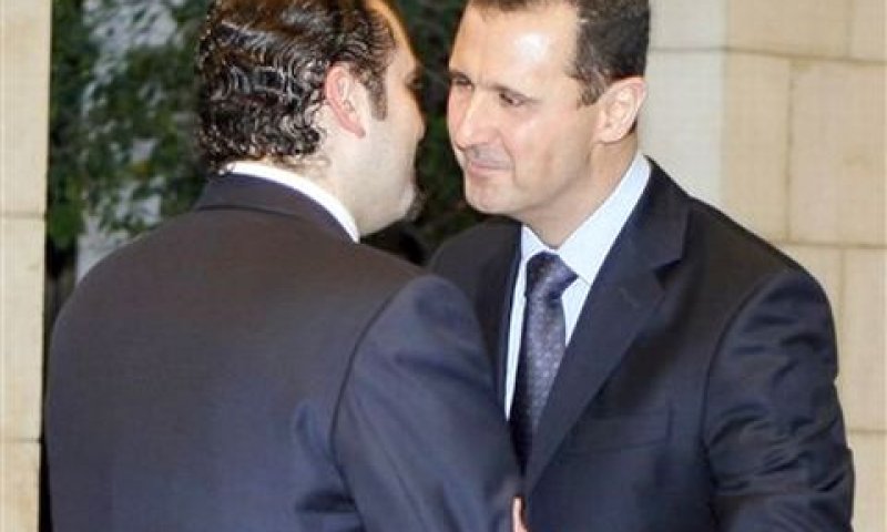 אסד וחרירי. "פגישה לבבית" [AP]