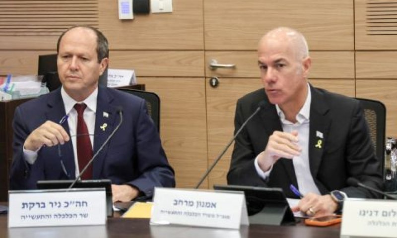 אמנון מרחב, ניר ברקת [צילום: דני שם-טוב/דוברות הכנסת]