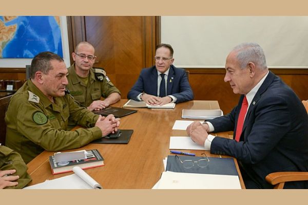 הרמטכ"ל זמיר, בדיון/דיווח לראש הממשלה נתניהו [צילום: מעיין טואף/לע"מ]
