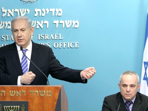 ראש הממשלה ושר האוצר במסיבת העיתונאים [צילום: פלאש 90]