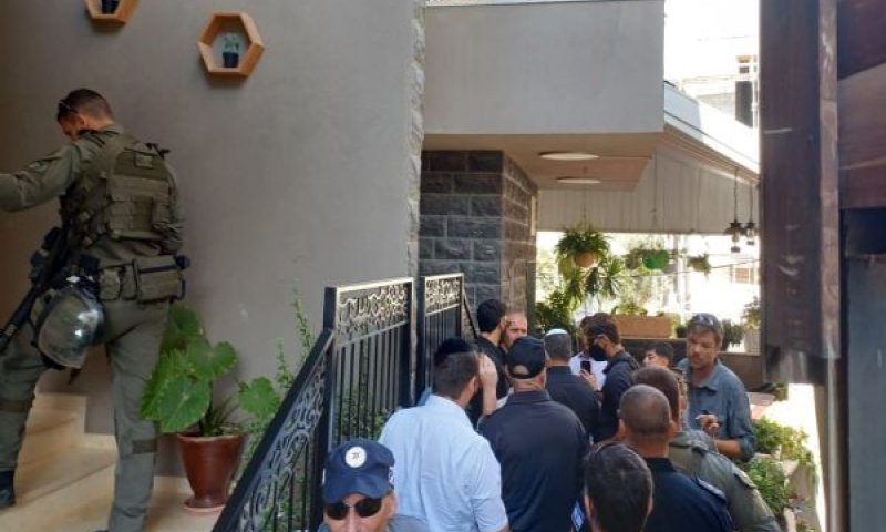 מבצע אכיפה של רמ"י באום אל-פחם [צילום: דוברות רשות מקרקרעי ישראל]