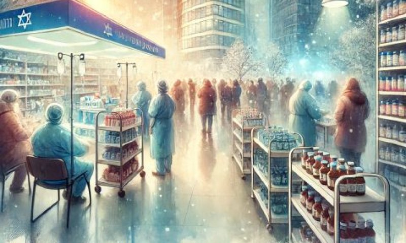 עומס בבתי חולים, מחסור בתרופות ומרכז חיסונים עם נוכחות דלילה
